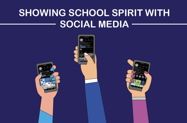Students use social media platforms to promote school spirit